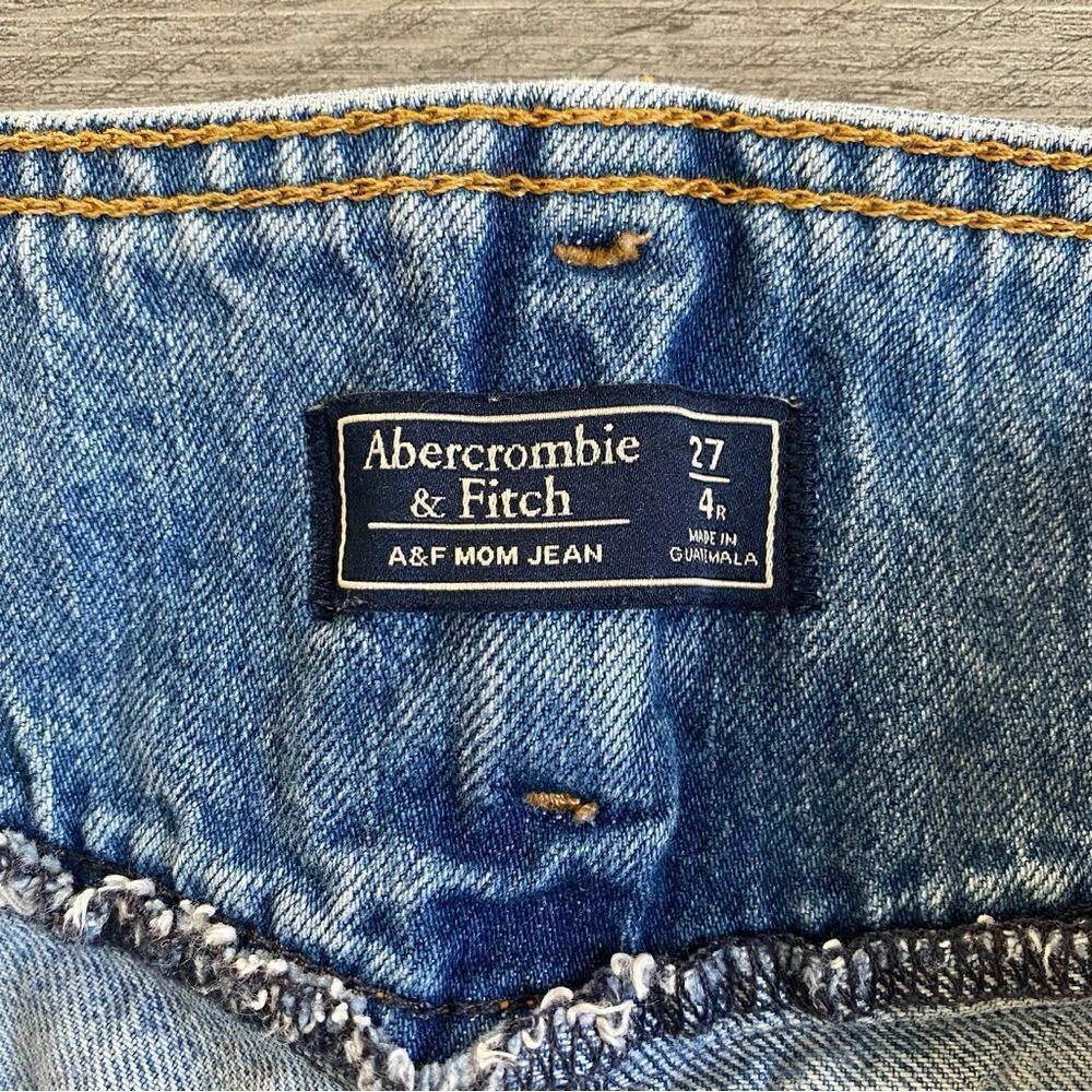 Abercrombie & Fitch High Rise Mom Jean 27 Waist 4 - Picture 3 of 10